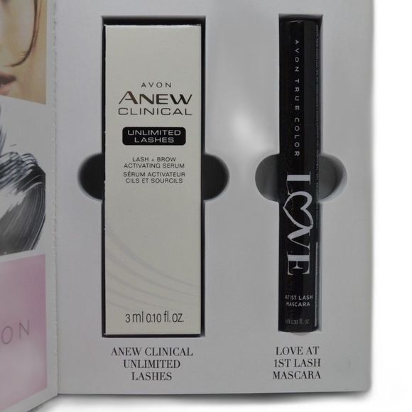 New Avon Limited Edition Book Perfect Pair Clinical Mascara & Brow Kit - Picture 2 of 5